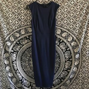 Navy Blue Express Midi Dress BNWT